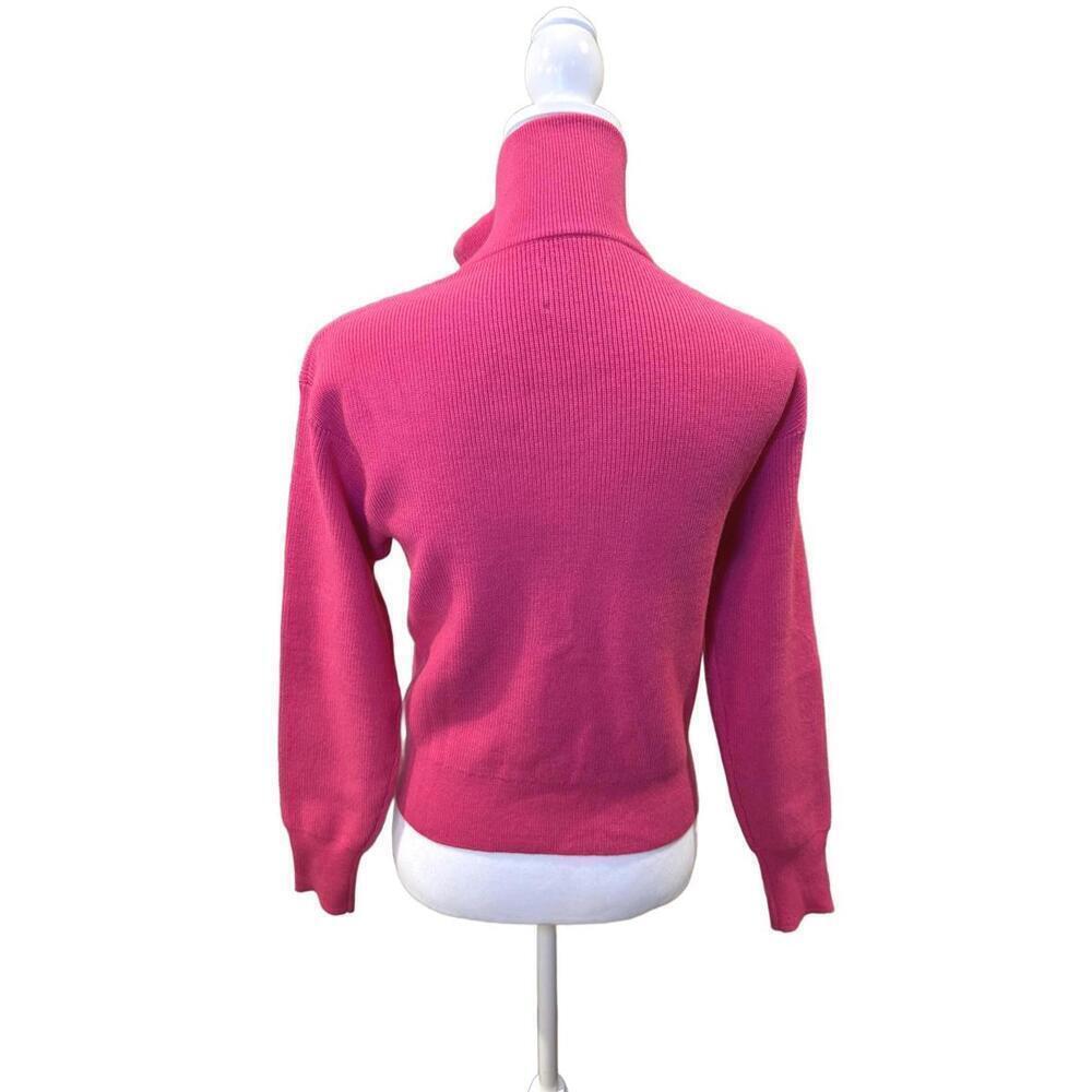 Stitches + Stripes Pink Quarter-Zip Sweater, XS (NWT) - Picture 3 of 5